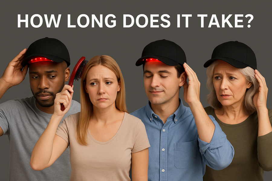 Hair Regrowth Timelines with Red Light Therapy